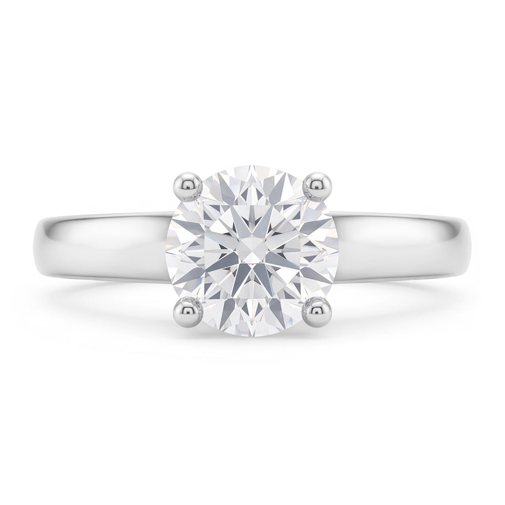 Natural Diamond Ring 2ct - White Gold 14K