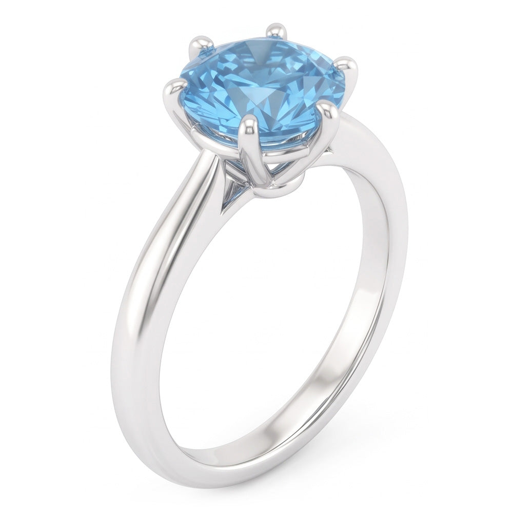 Natural Diamond Ring 2ct - White Gold 14K