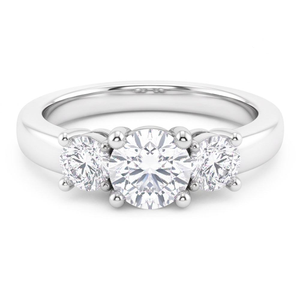 Natural Diamond Ring 2ct - White Gold 14K