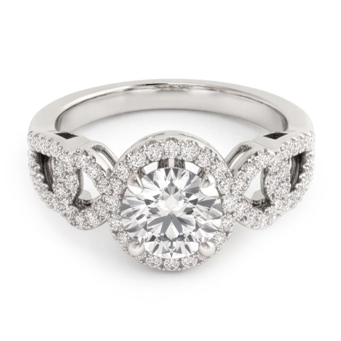 Natural Diamond Ring 2ct - White Gold 14K