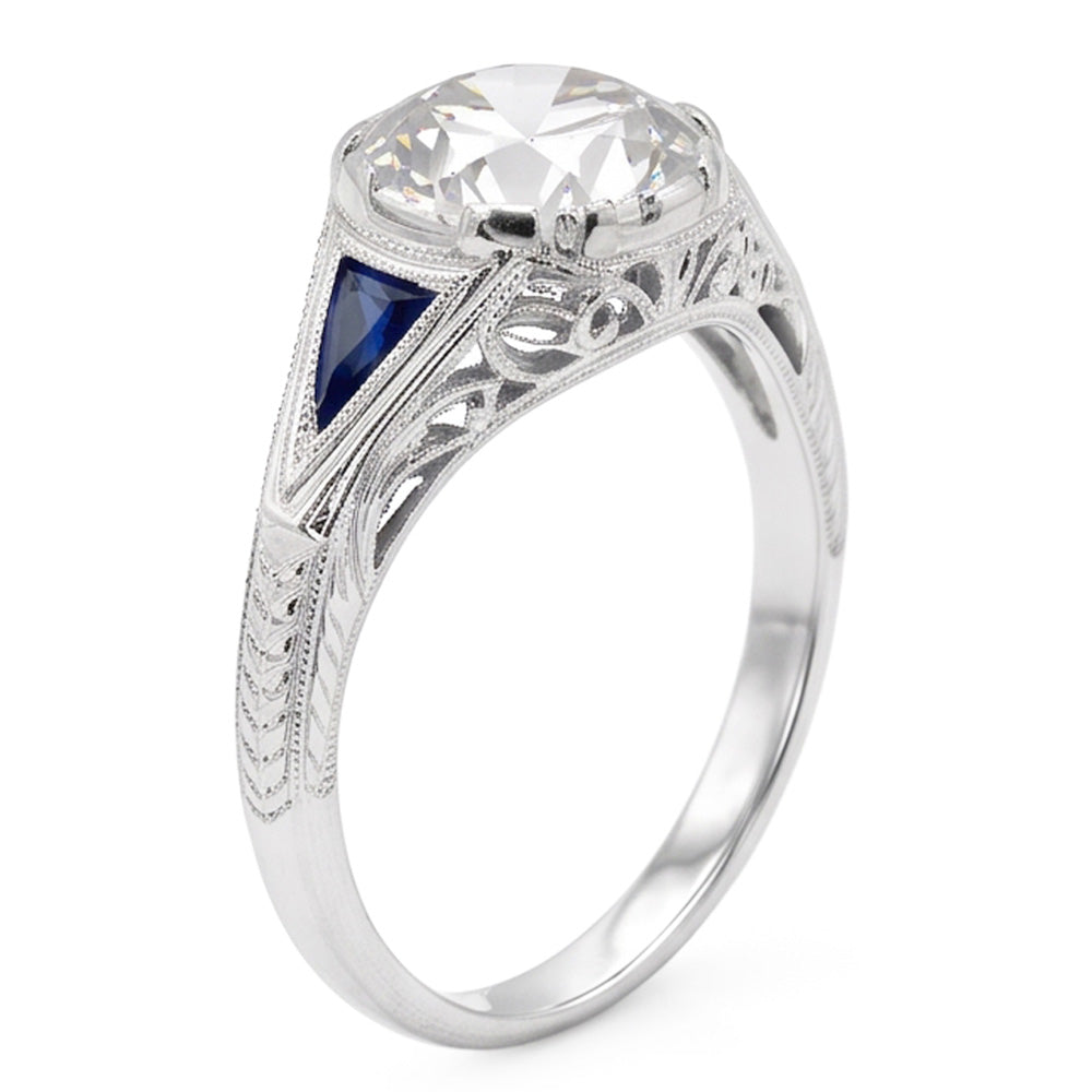Natural Diamond Ring 2ct - White Gold 14K