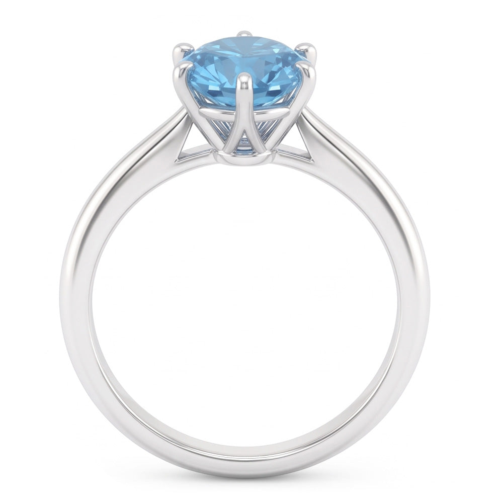 Natural Diamond Ring 2ct - White Gold 14K