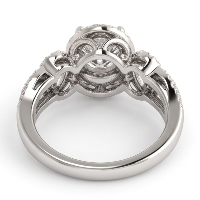 Natural Diamond Ring 2ct - White Gold 14K