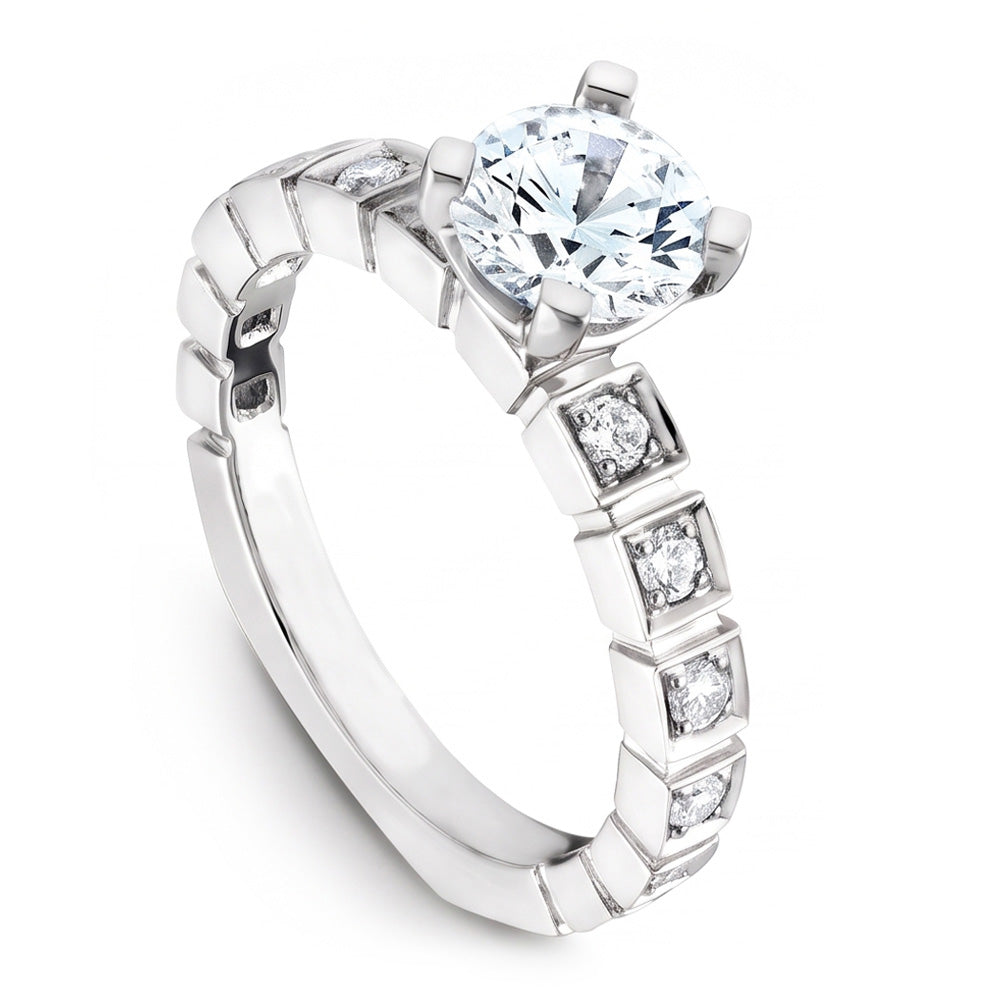 Natural Diamond Ring 3.20ct - White Gold 14K
