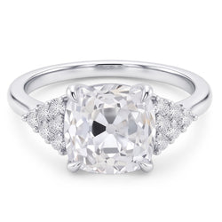Natural Diamond Ring 4ct - White Gold 14K