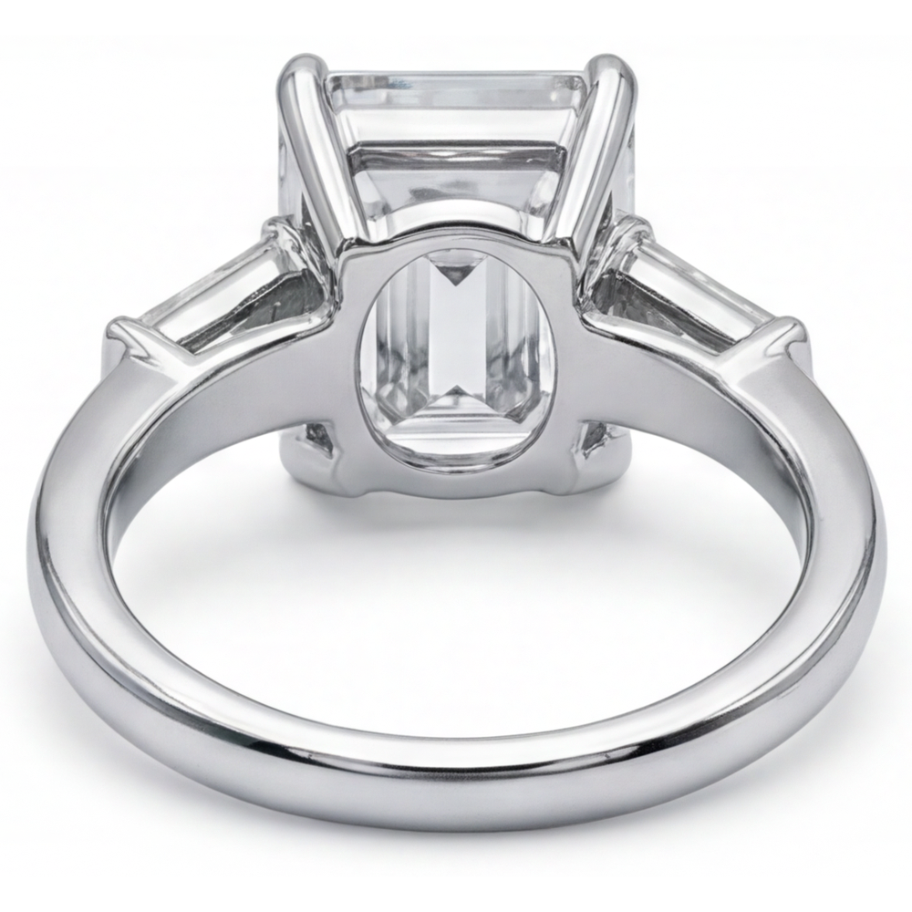 Natural Diamond Ring 5.80ct - White Gold 14K