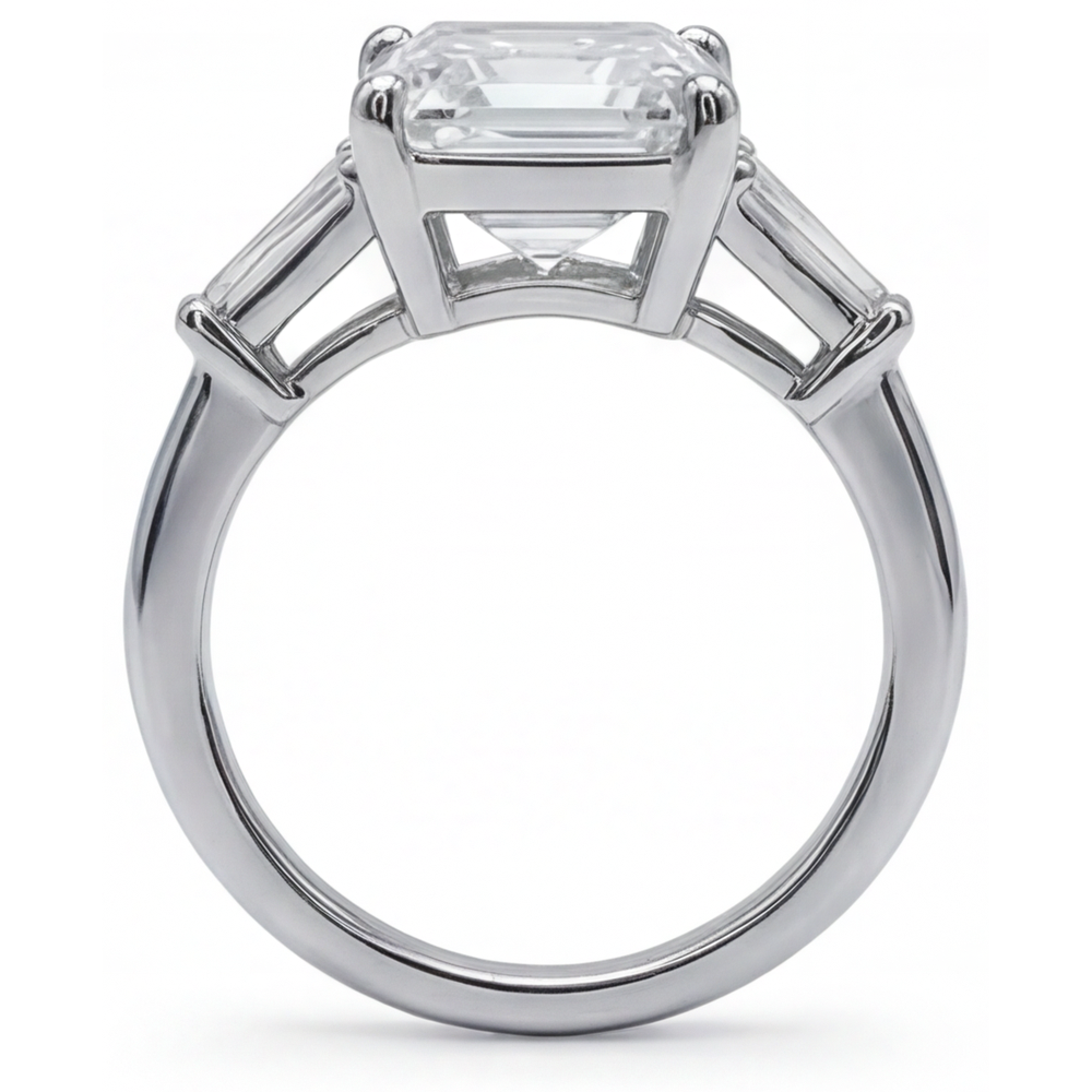 Natural Diamond Ring 5.80ct - White Gold 14K