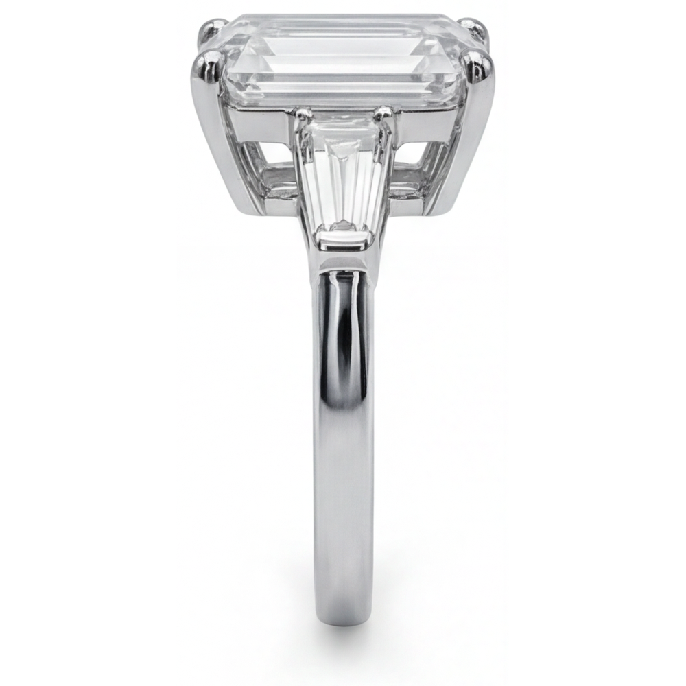 Natural Diamond Ring 5.80ct - White Gold 14K