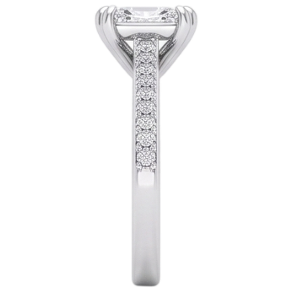 Natural Diamond Ring 5ct - White Gold 14K
