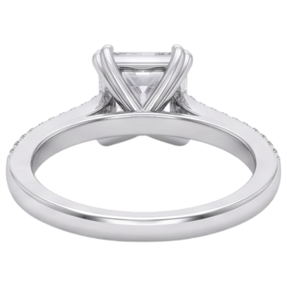 Natural Diamond Ring 5ct - White Gold 14K