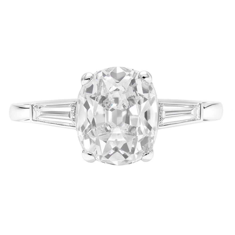 Natural Diamond Ring 6.50ct - White Gold 14K