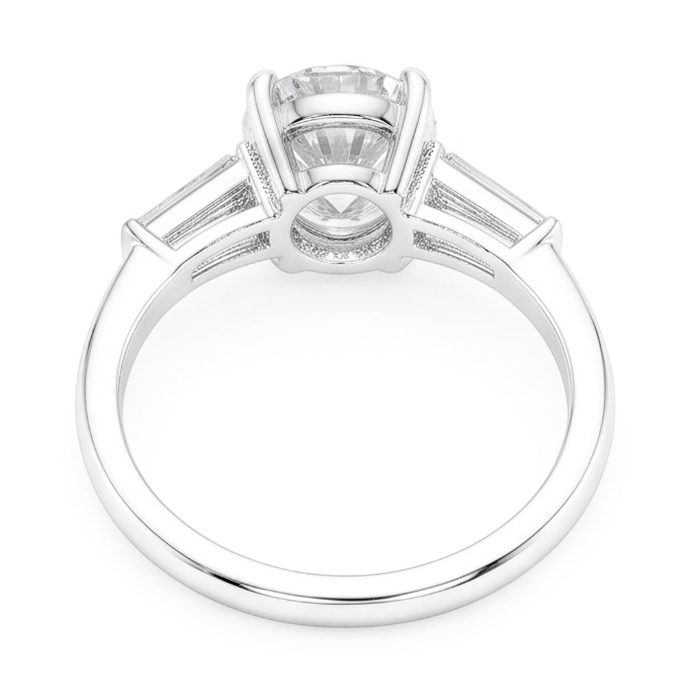 Natural Diamond Ring 6.50ct - White Gold 14K