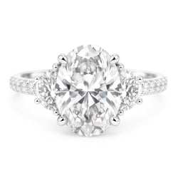 Natural Diamond Ring 7.30ct - White Gold 14K