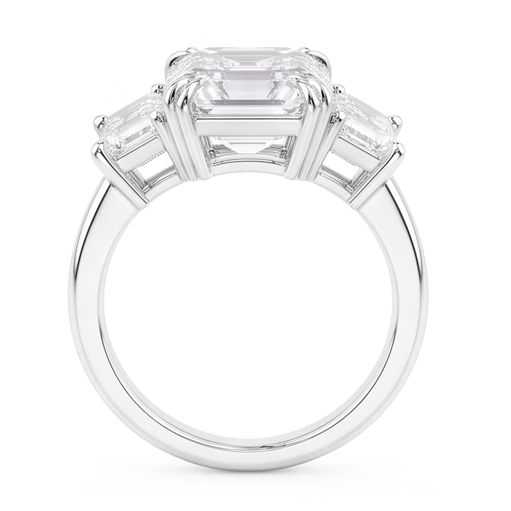 Natural Diamond Ring 7.50ct - White Gold 14K