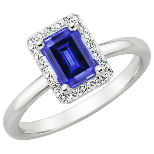 natural emerald sapphire 4ct ring side angle