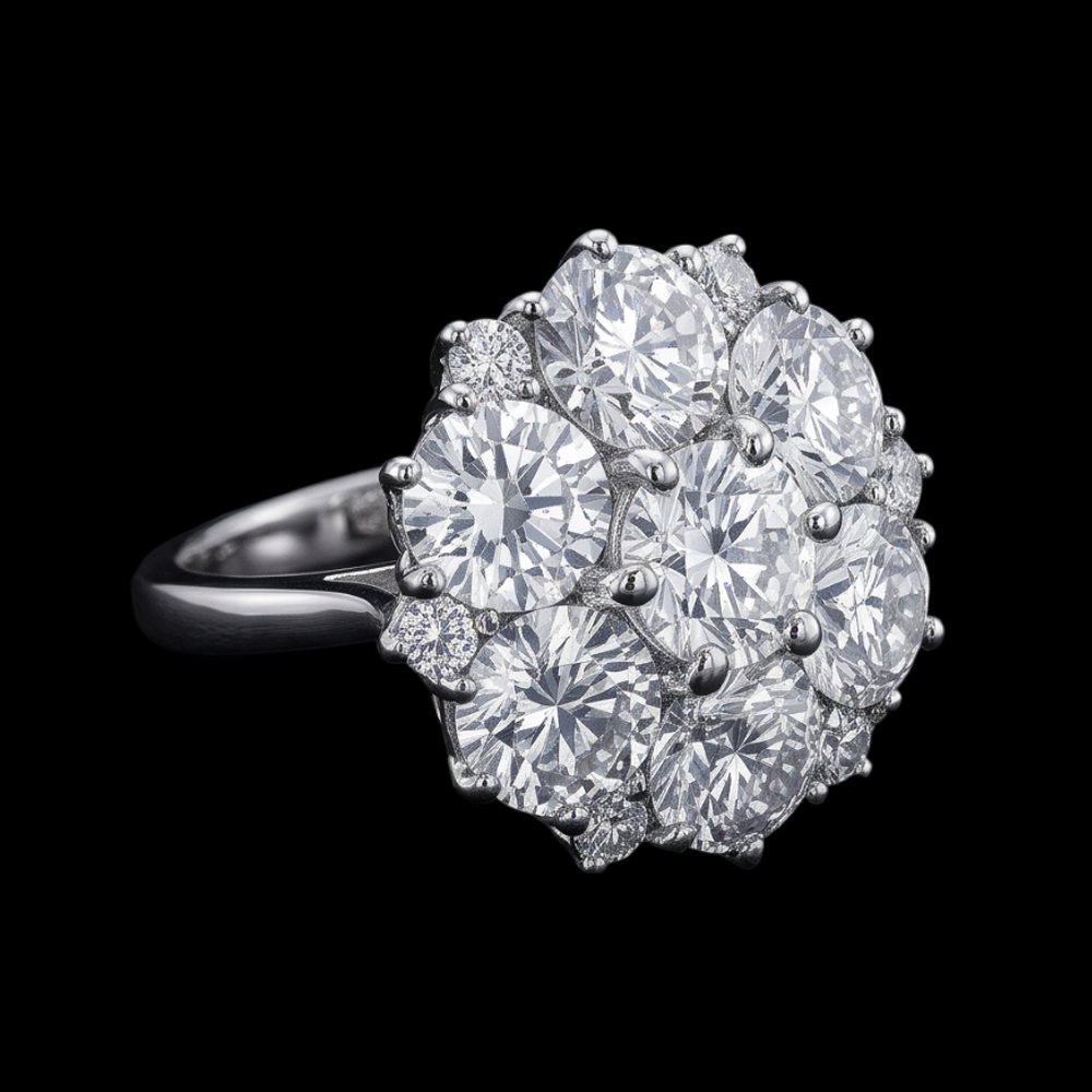 Natural Earth Mined Diamond ( Not Lab Grown ) Engagement Ring 3.80 Carats Antique Style Women Jewelry