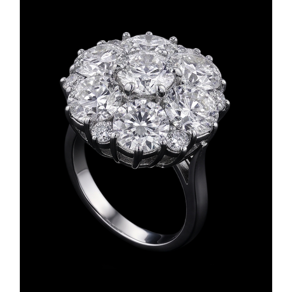 Natural Earth Mined Diamond ( Not Lab Grown ) Engagement Ring 3.80 Carats Antique Style Women Jewelry