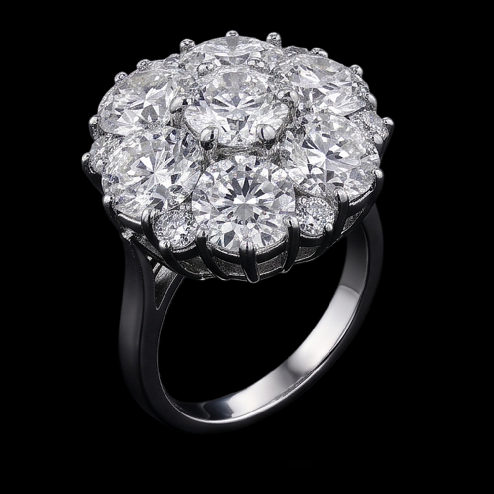 Natural Earth Mined Diamond ( Not Lab Grown ) Engagement Ring 3.80 Carats Antique Style Women Jewelry