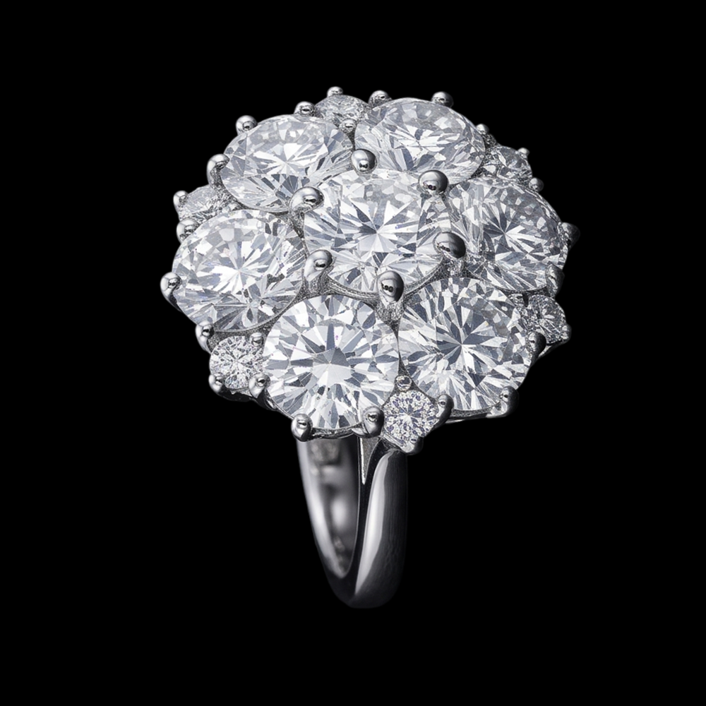 Natural Earth Mined Diamond ( Not Lab Grown ) Engagement Ring 3.80 Carats Antique Style Women Jewelry