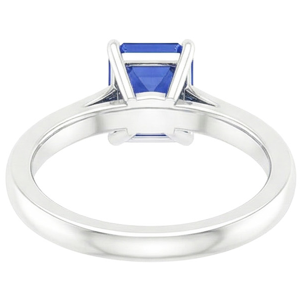 natural emerald sapphire 3.50ct ring side angle