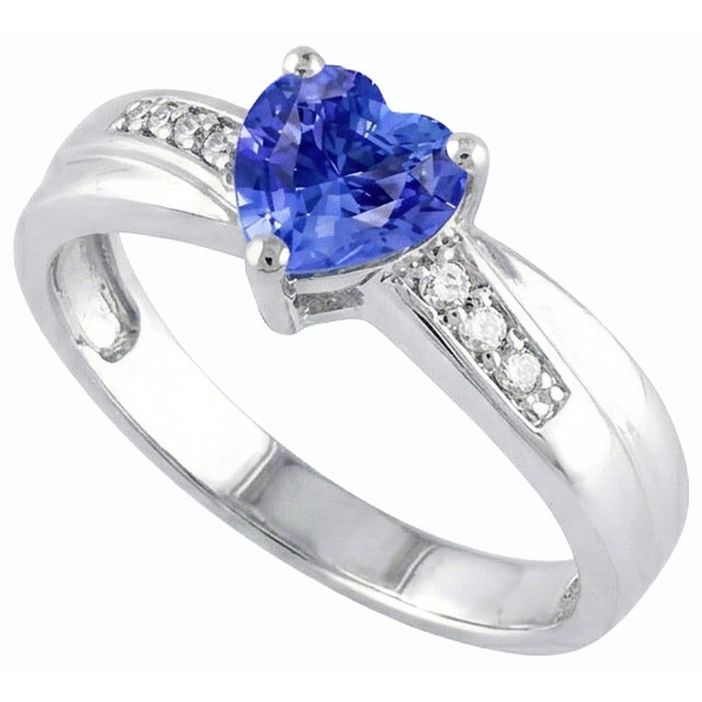 natural round sapphire 1.50ct ring side angle