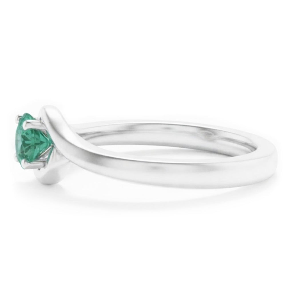 Natural Emerald Ring 1.50ct - White Gold 14K