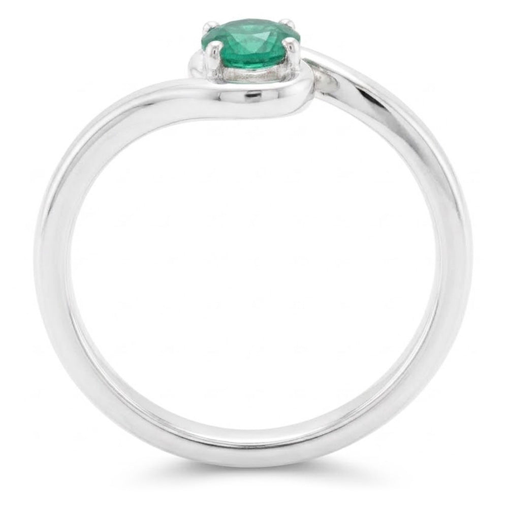 Natural Emerald Ring 1.50ct - White Gold 14K