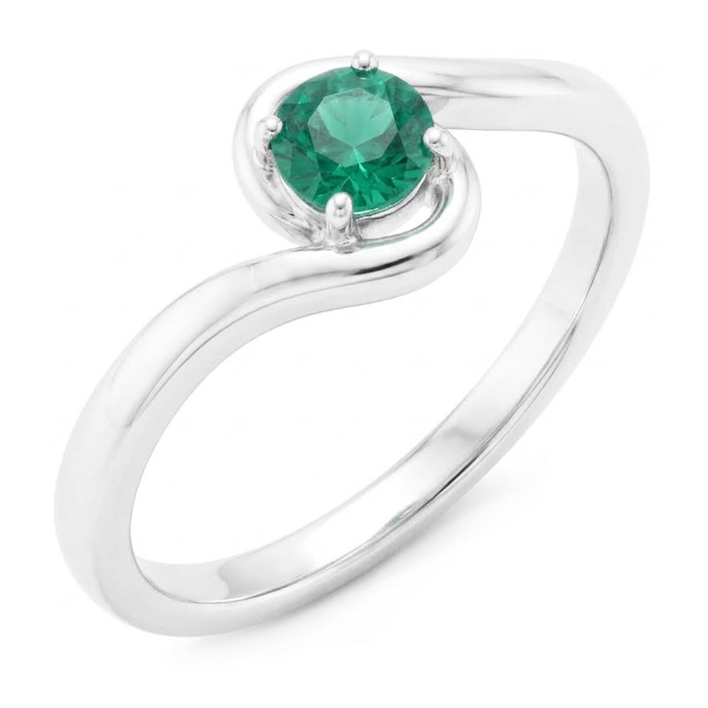 Natural Emerald Ring 1.50ct - White Gold 14K
