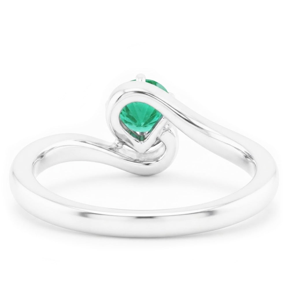 Natural Emerald Ring 1.50ct - White Gold 14K