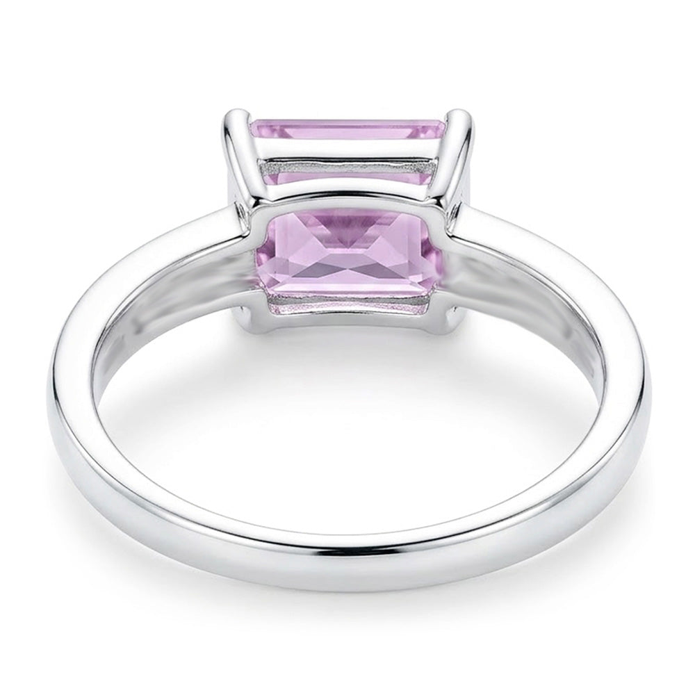 Natural Kunzite Ring 12.50ct - White Gold 14K