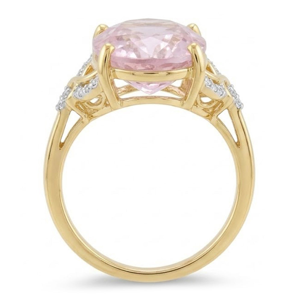 Natural Kunzite Ring 15.50ct - Yellow Gold 14K