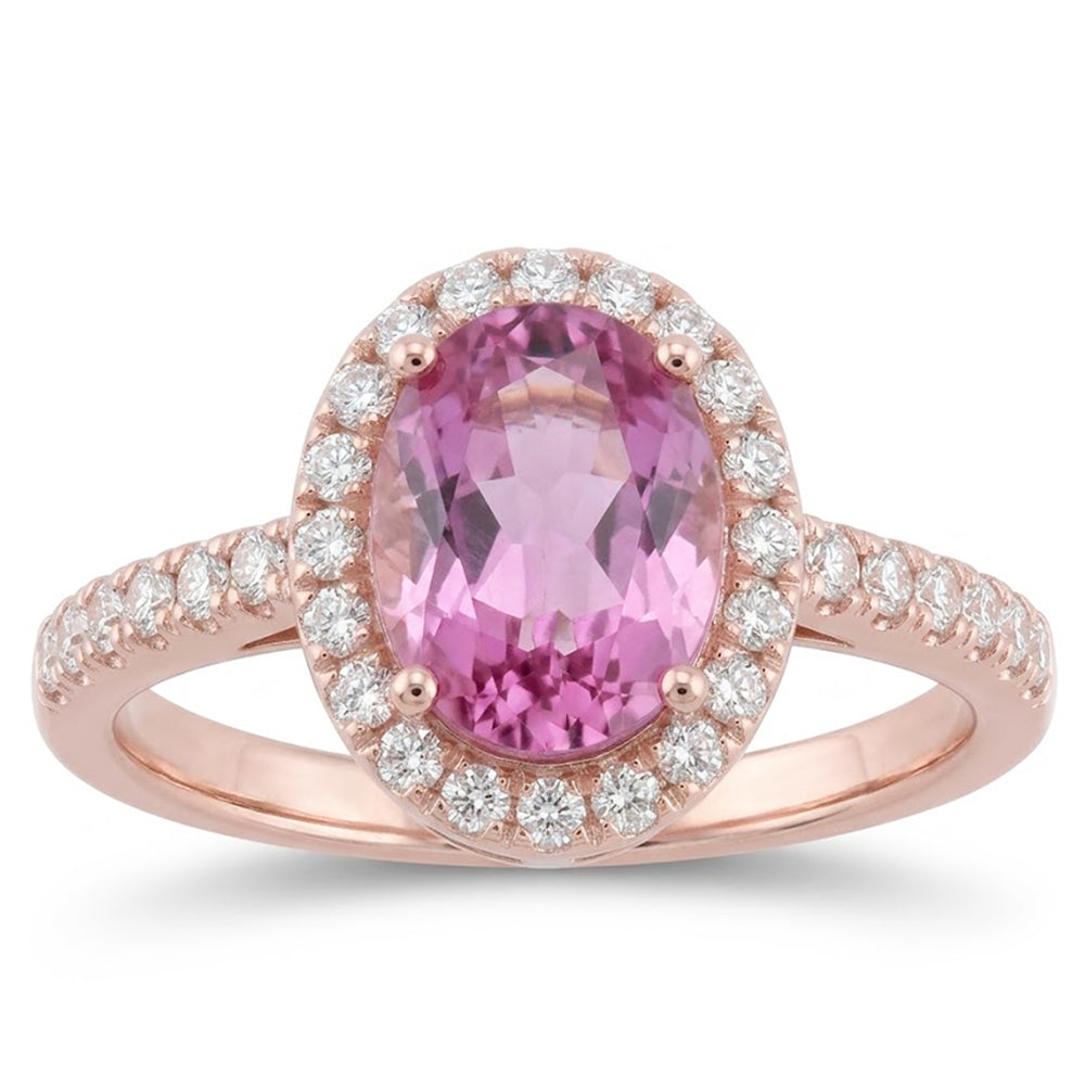 Natural Kunzite Ring 15.80ct - Rose Gold 14K