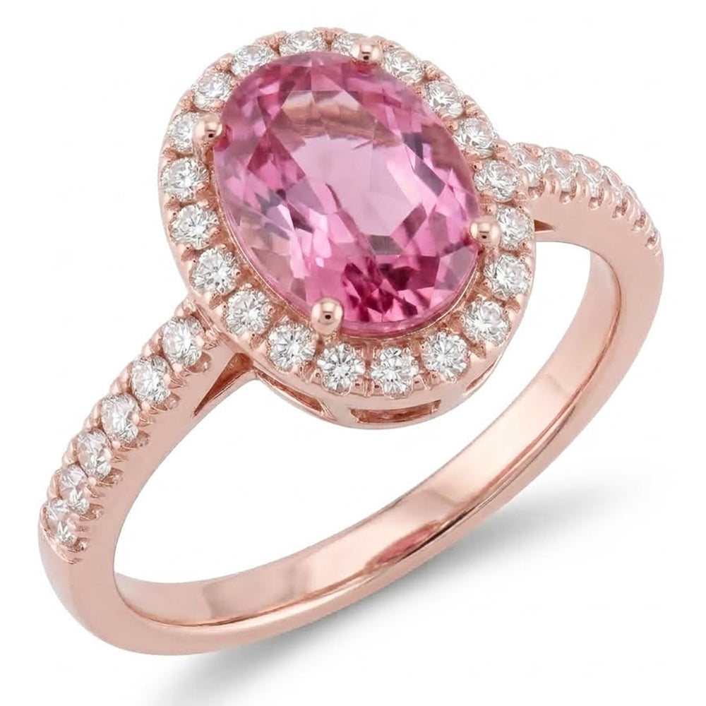 Natural Kunzite Ring 15.80ct - Rose Gold 14K