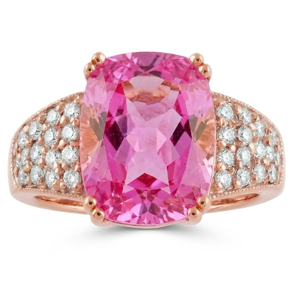 Natural Kunzite Ring 18.85ct - Rose Gold 14K