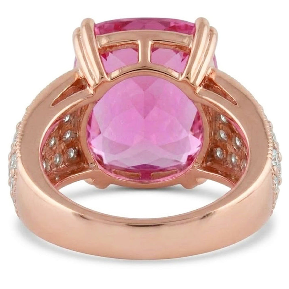 Natural Kunzite Ring 18.85ct - Rose Gold 14K