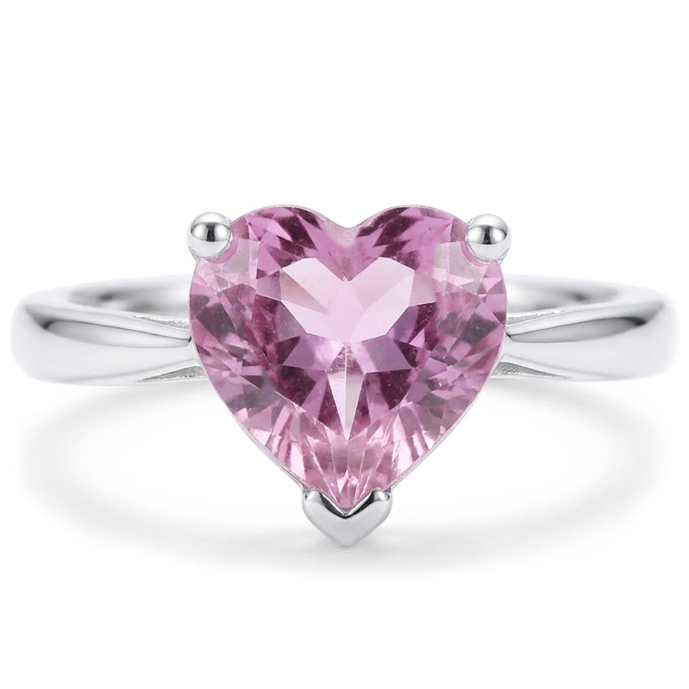 Natural Kunzite Ring 18ct - White Gold 14K