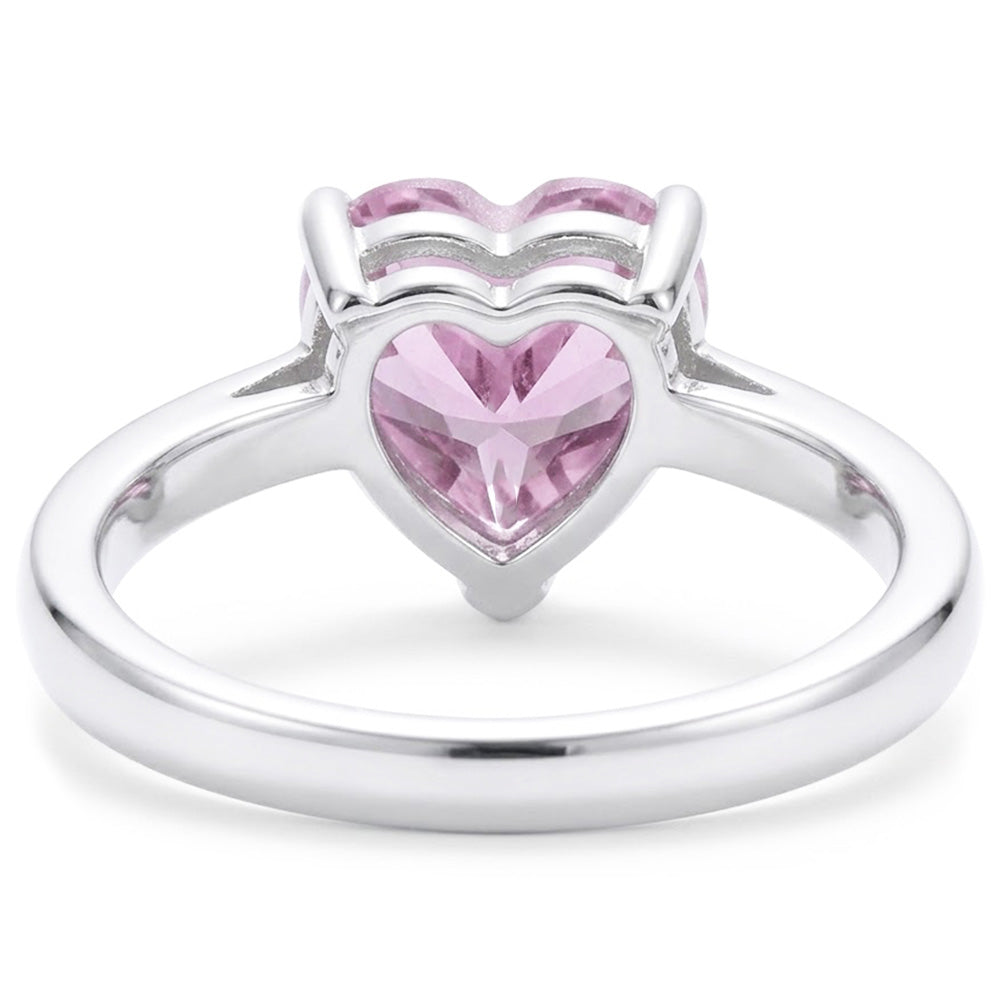 Natural Kunzite Ring 18ct - White Gold 14K