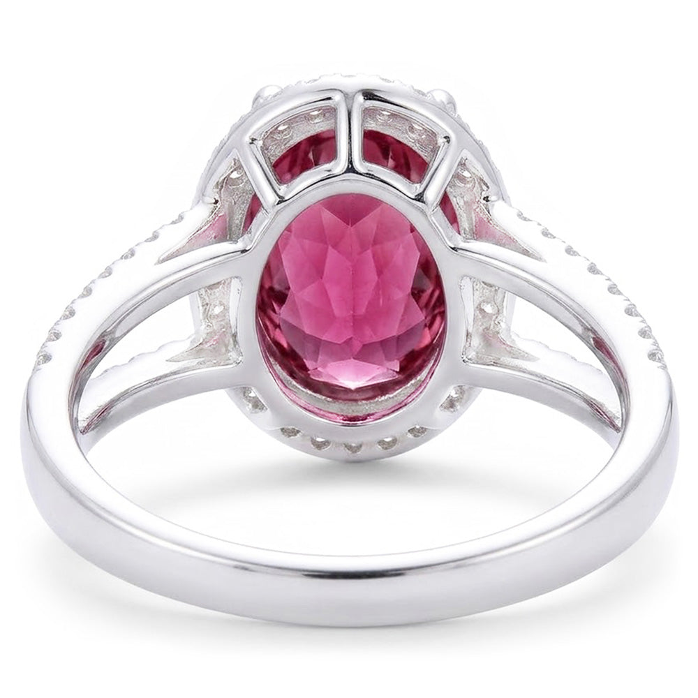 Natural Kunzite Ring 19.50ct - White Gold 14K
