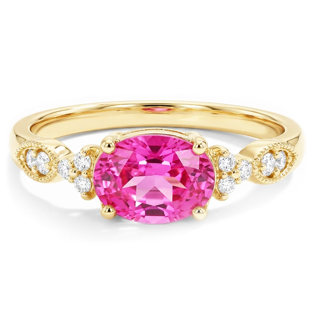 Natural Kunzite Ring 20.50ct - Yellow Gold 14K