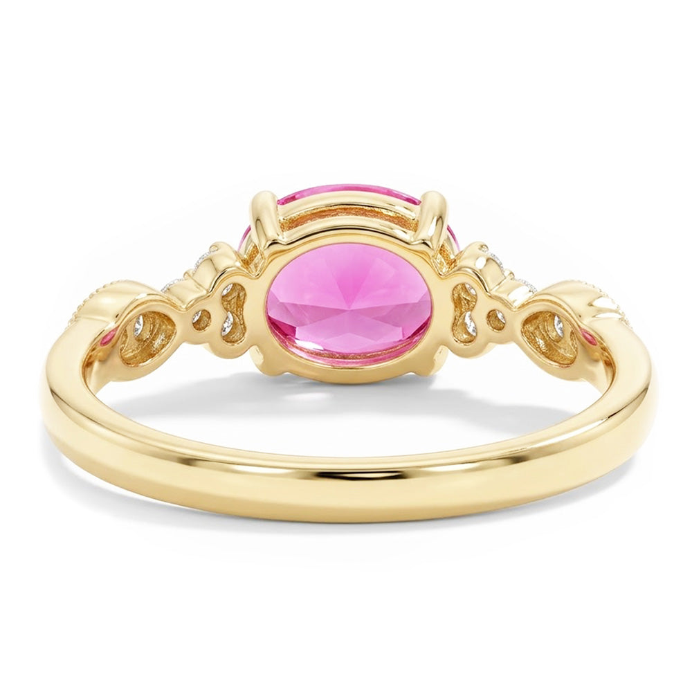 Natural Kunzite Ring 20.50ct - Yellow Gold 14K