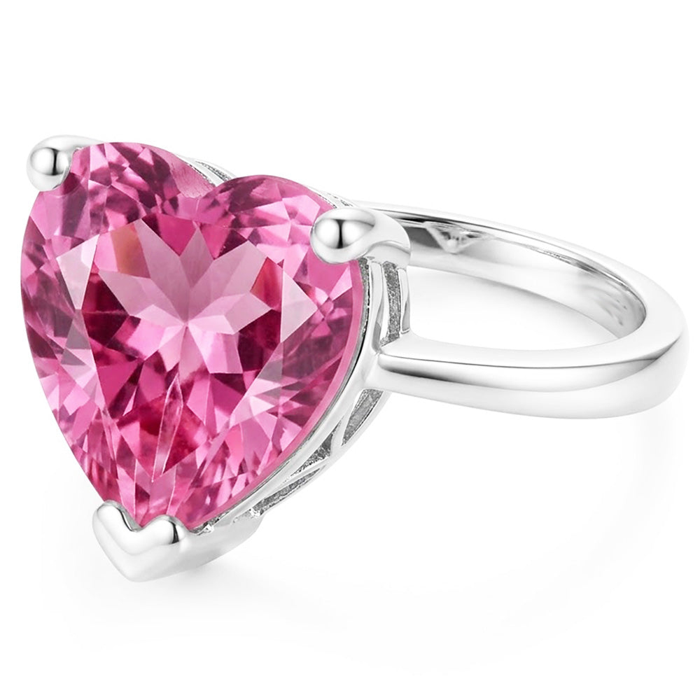 Natural Kunzite Ring 22.50ct - White Gold 14K