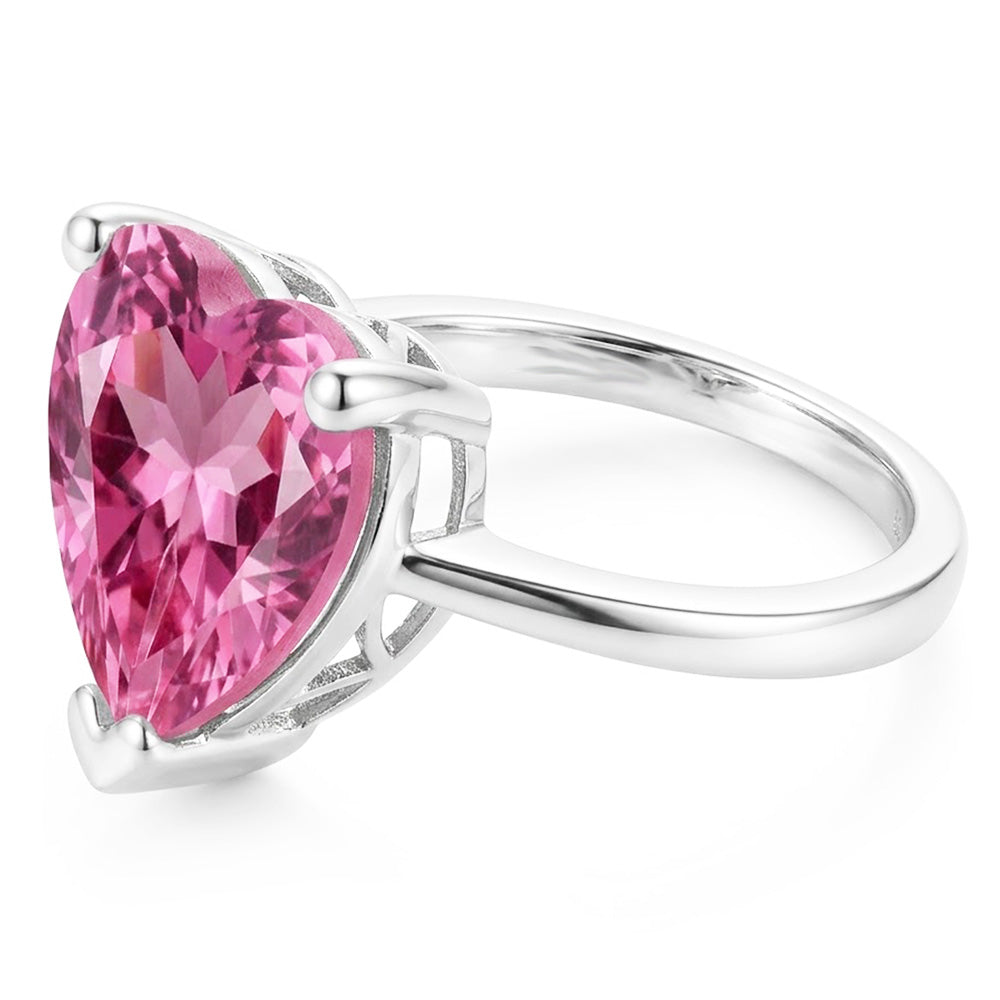 Natural Kunzite Ring 22.50ct - White Gold 14K