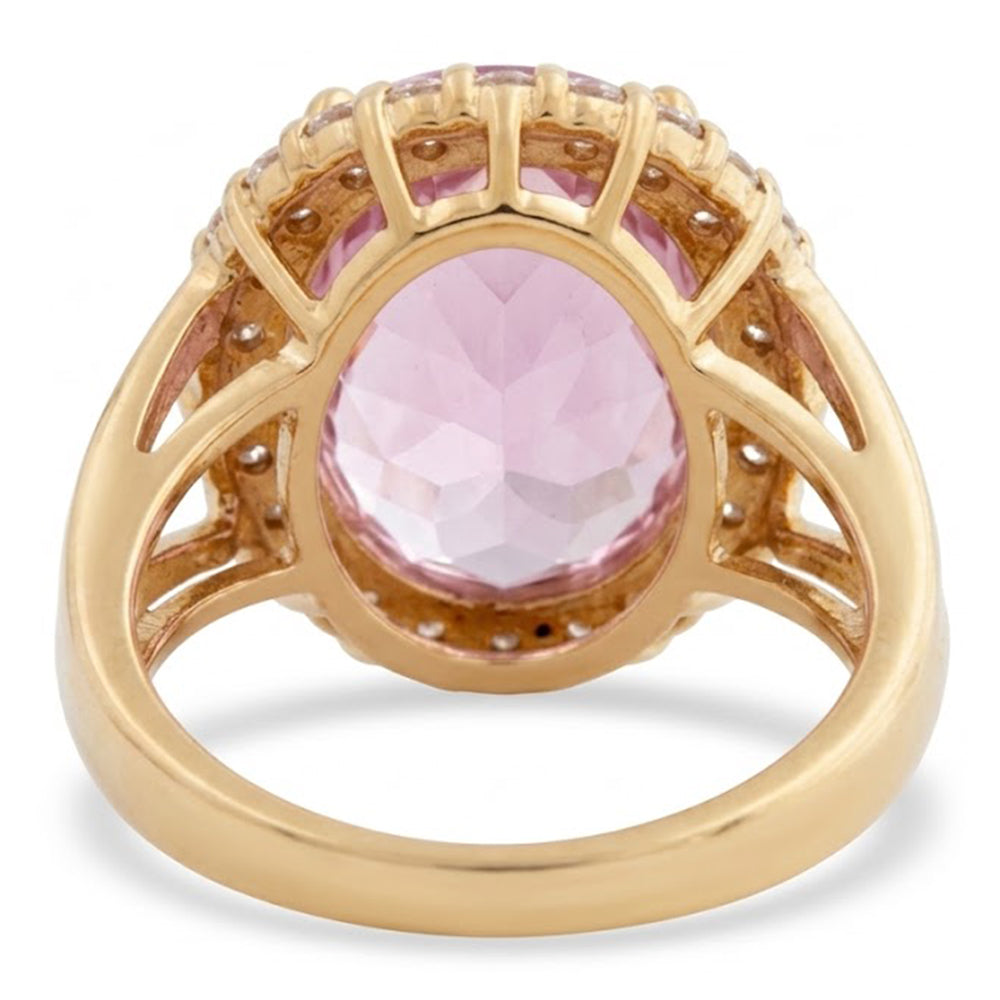 Natural Kunzite Ring 25.75ct - Yellow Gold 14K