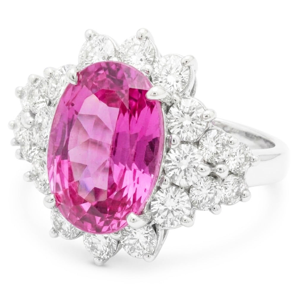 Natural Kunzite Ring 30.50ct - White Gold 14K