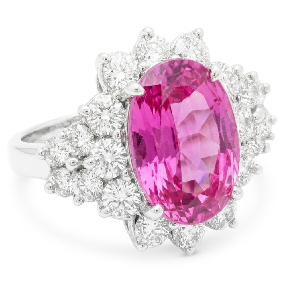 Natural Kunzite Ring 30.50ct - White Gold 14K