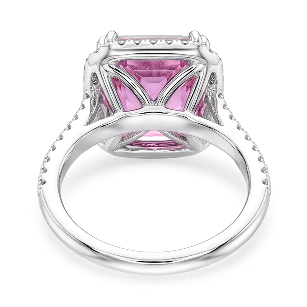 Natural Kunzite Ring 34.50ct - White Gold 14K