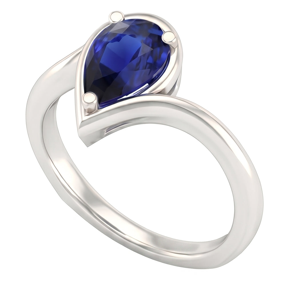 Dazzling Precious Stone Ring 1.50 ct – front view