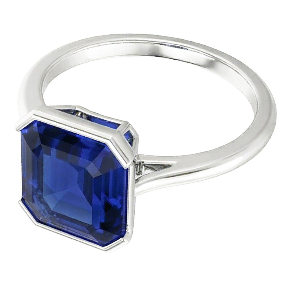 Natural Sapphire Eternity Band 2ct - White Gold 14K