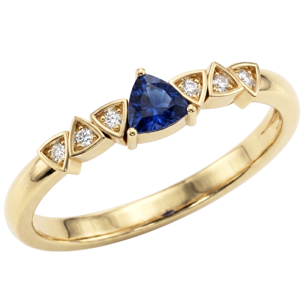 Natural Sapphire Ring 0.75ct - Yellow Gold 14K