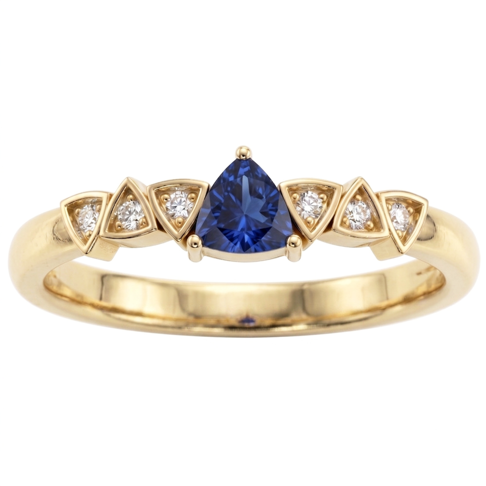 Natural Sapphire Ring 0.75ct - Yellow Gold 14K